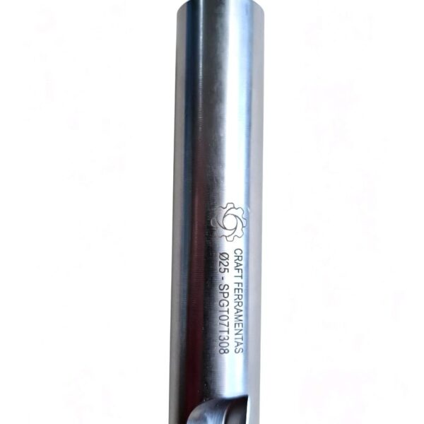 Fresa de topo ø 25 x 120mm 3 cortes para inserto SPGT07T308